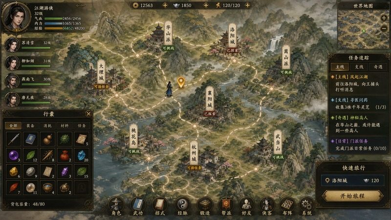 金庸群侠传5爱与死仙狐MOD六周年 场景演出 玩法截图 8